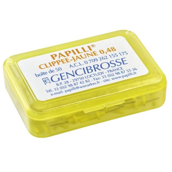 PAPILLI CLIPPEE JAUNE X50