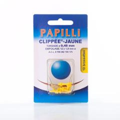 PAPILLI CLIPPEE JAUNE X 10