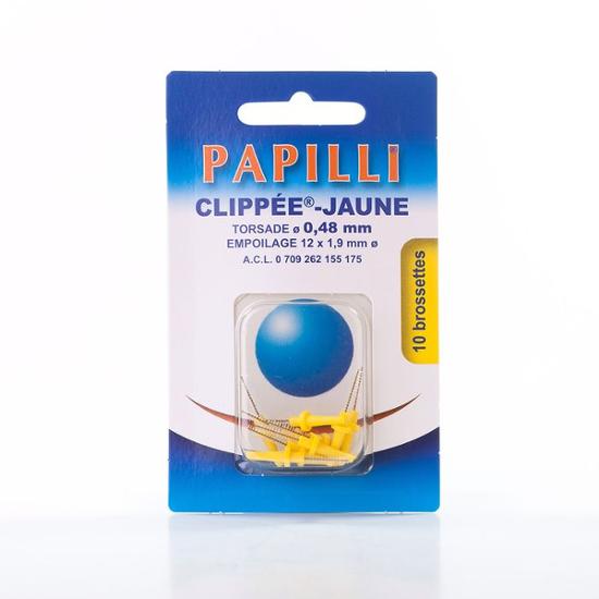 PAPILLI CLIPPEE JAUNE X 10