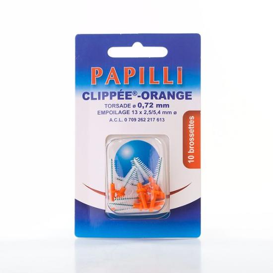 PAPILLI CLIPPEE ORANGE X 10