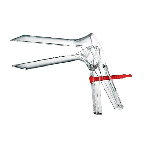 SPECULUM A USAGE UNIQUE ROUGE POLYSTYRENE CRISTAL 24 MM