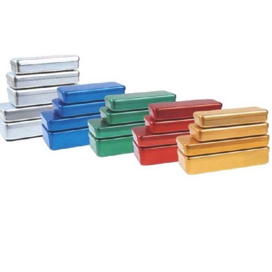 BOITE ALUMINIUM 170X70X30MM BLEU 