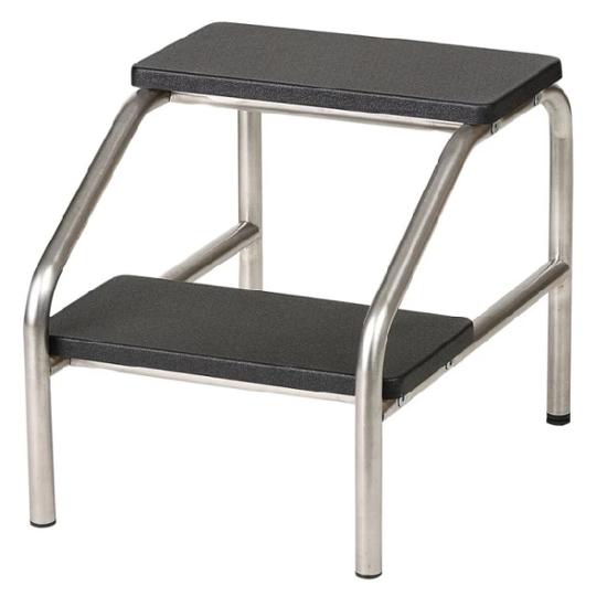 MARCHEPIEDS NOIR CHROME 2 MARCHES 