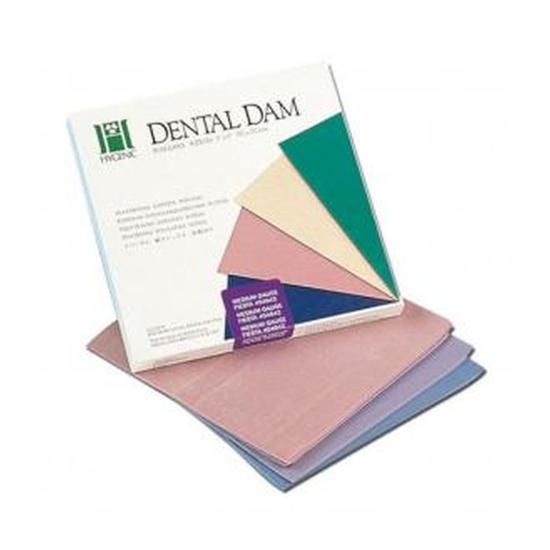 DIGUE HYGENIC DENTAL DAM LATEX VERT