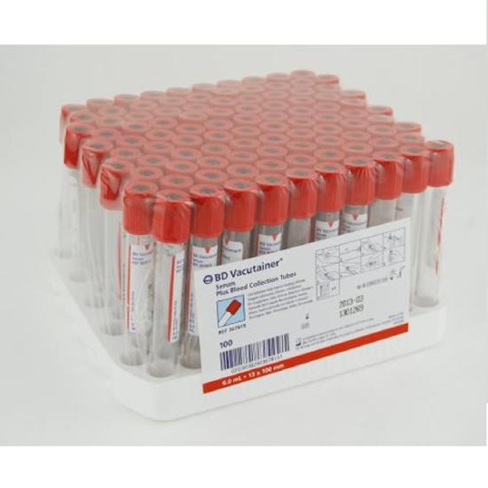 VACUTAINER SEC ROUGE CAT PLASTIQUE 5ML/4ML